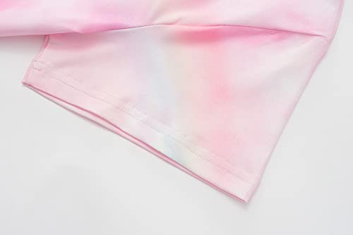 CYCHELRY Teen Girls Nightgowns-Loose Short Sleeve Sleepwear Cute Bear Nightdress Tween Pajamas Size 8-164