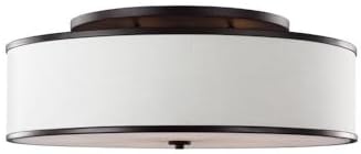 Feiss Lighting-Lennon-Five Light Semi-Flush Mount in Transitional Style-30.25 Inch Wide by 11.5 Inch High-Oil Rubbed Bro