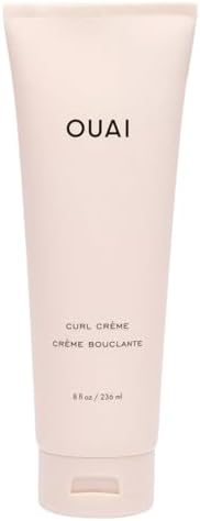 OUAI Curl Cream - Curl Defining Cream for Hydrated, Shiny Curls - Babassu and Coconut Oil, Linseed and Chia Seed Oil - Paraben, Phthalate, Sulfate and Silicone Free Curly Hair Products (230 ml)