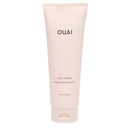 OUAI Curl Cream - Curl Defining Cream with Chia & Linseed Oil - Enhances Definition, Hydration & Shine - Tames Frizz & Protects from Humidity - Silicone-Free Curly Hair Products for Women (8 oz)