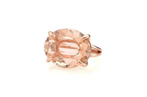 Bague ovale Morgane d'Anémone Bijoux, l'art du cristal artisanal