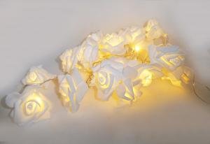 Filo 10 luci rose bianche