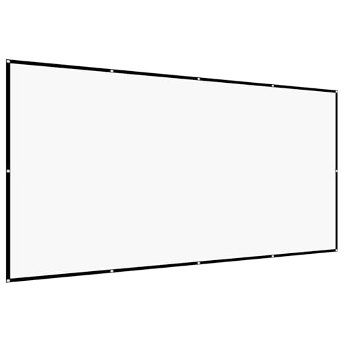 VEVOR manuelle Projektionsleinwand Beamer Leinwand, 150 Zoll 16:9 4K 1080 HD, wandmontierte Projektionsleinwand Mir mit 12 Haken und doppelseitigen Klebebändern, Filmprojektion für Heimkino