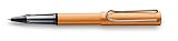 Lamy 1233456 AL-star Tintenroller Sonderedition 327 – Rollerball aus Aluminium in der Farbe Bronze mit transparentem Griffstück und verchromtem Metallclip – Strichbreite M