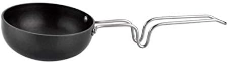 Best Quality One Piece Hard Anodized Aluminium Tadka Pan,Non Stick Tadka Pan, Spice Roasting Pan/Vagharia with Long Handle, Non-stick Aluminium Tadka Frying Pan, Hard Anodized mini Fry Pan