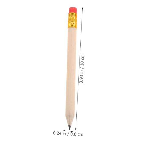Lápices de golf de madera Alipis x50 con borrador rojo miniatura 2