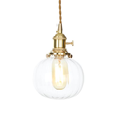 Lampes suspendues avec interrupteur et mini lustre moderne en laiton doré pour îlot de cuisine