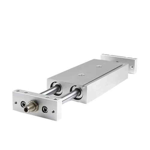 Cylindre double piston pneumatique guidé STMB 20mm course ajustable