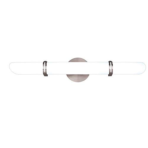 Get Cheap Price Hudson Valley Lighting 3604-SN Brighton 4 Light Bath Vanity - 26 Inches Wide by 5 Inches High, Satin Nickel