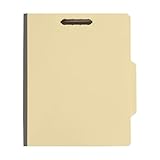 The File King Manila-Klassifizierungsordner mit zwei Trennwänden, Briefgröße, Box mit 25 Stück, 2/5 ROC Top Tab | 2,5 cm Erweiterung | 5,1 cm Befestigungszinken | hergestellt in Amerika