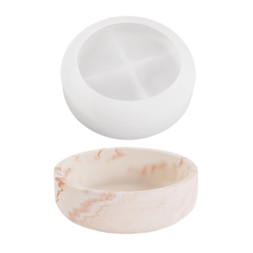 KINSPON Moldes de silicona hechos a mano para macetas irregulares, moldes de yeso, moldes de resina epoxi para soporte