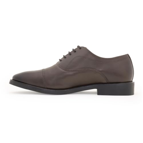 Image of Red Tape Men's Formal Shoes Black Leather Round Toe Lace-Up