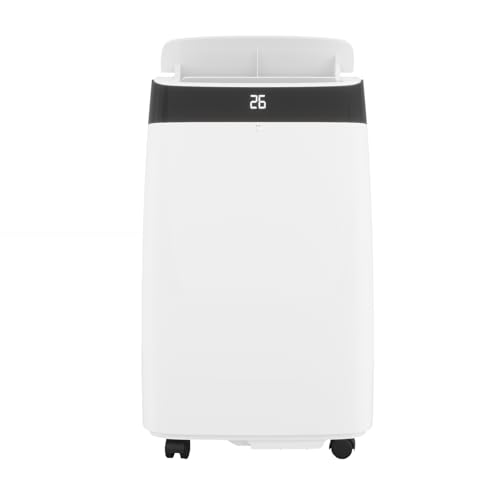 10,000 BTU Portable Air Conditioner, 3-In-1 Free-Standing Cooling AC Unit with Dehumidifier/Fan, Remote Control, Quiet Sleep Mode, 24H Timer, for Room Up 450 Sq. Ft, Black by EcoExplorer - Used condition - US$254.94