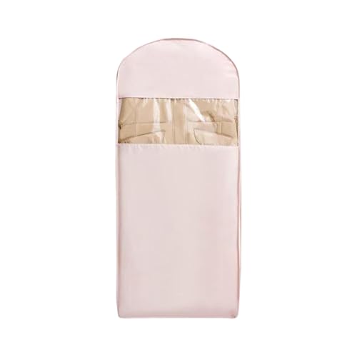 Space Saving Hanging Garment Bag, Space Saver Closet Organizers, Dust Cover Clothes Bags for Down Coat with Self Compression (A, XL (130cm))