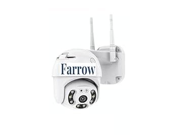 Farrow  360� Smart Home Office WiFi Camera Outdoor PTZ CCTV | 1080p (Full HD) Night Vision IP Security Camera Wireless IP66 Weatherproof