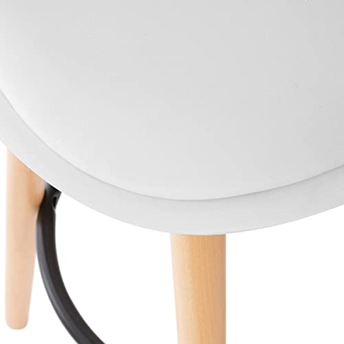 Tabouret de bar Maxon blanc assise PU JJA