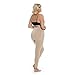 Rear Rescue Women's Control Shapewear Legging - Butt Lifting, Seamless with Leg Compression (Small) Beige