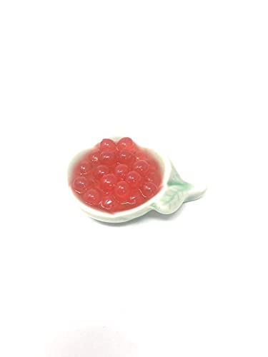 Fusion Select Boba Bursting Bobaz Popping Bobaz Pearls Fruit Tea Snack Toppings (490 Grams, Strawberry)