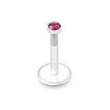 Labret-Länge: Verfügbar von 6MM bis 12MM