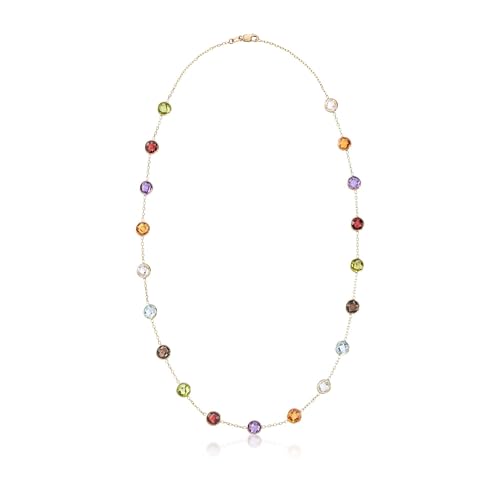 Ross-Simons 13.80 ct. t.w. Bezel-Set Multi-Gemstone Station Necklace in 14kt Yellow Gold3