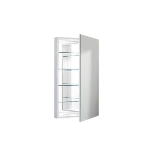 Robern Plm2440W Pl-Series Flat Mirror Medicine Cabinet, White #TOP1
