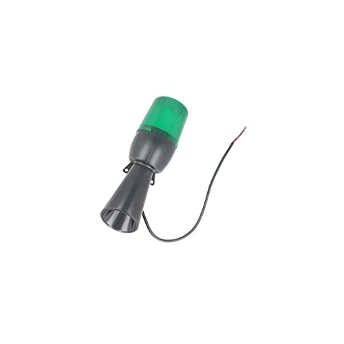 Avertisseur lumineux-sonore LED vert étanche IP65 pour alertes de sécurité