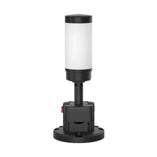 Torre de señal de 3 colores con alarma acústica y base plegable industrial