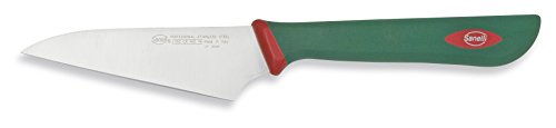 Sanelli Línea Premana Professional,Cuchillo Petty Cm.10,Acero Inoxidable,Verde y Rojo,