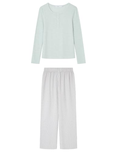 Descubre el secreto para dormir como una reina con este pijama de Women's Secret: Long Pyjama Daily Stripes, ¡el estilo perfecto para estar en casa!
