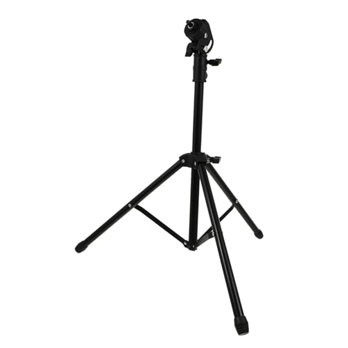 DEARMAMY Soporte Trípode Ajustable para Tambor de Práctica Metálico Resistente con Estante para Caja Soporte Estable para Batería y Percusión Negro