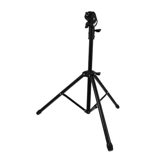 DEARMAMY Soporte Trípode Ajustable para Tambor de Práctica Metálico Resistente con Estante para Caja Soporte Estable para Batería y Percusión Negro
