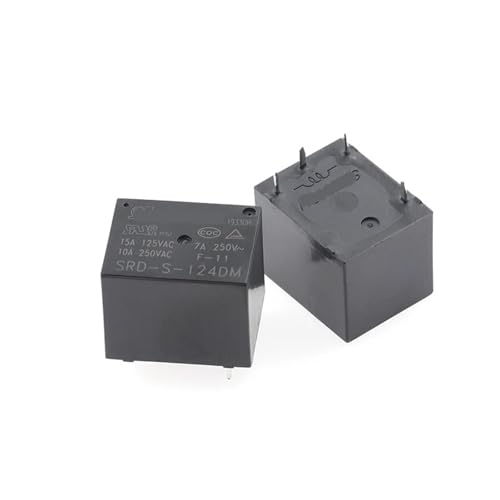Relés de 24V CC SRD-S-124D para solucionar fallos de encendido en tarjetas electrónicas de 12A 3