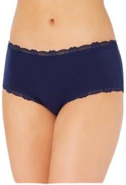 Jenni Womens Lace-Trim Thong Underwear, Navy Sail, Large