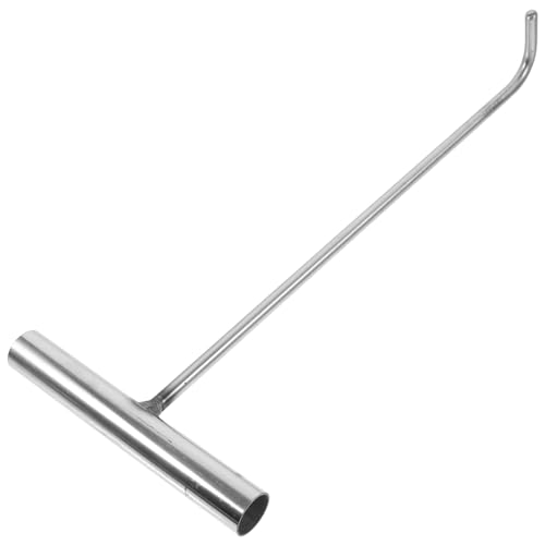 Ciieeo Stainless Steel Manhole Cover Hook 15.15In Heavy Duty Grab Hook Tool for Lifting Pulling Utility Drain Grates and Rolling Doors Industrial Use
