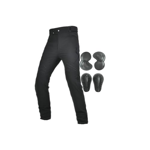 Adventure Touring Motorcycle Riding Pants CE Knee Hip Armor Reflective, with Ventilation Holes for All Seasons(XX-Large)