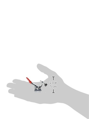 Powertec 20329 Quick Release Horizontal Toggle Clamp 201A - 60 Lb Holding Capacity W Rubber Pressure Tip, 4Pk #TOP3
