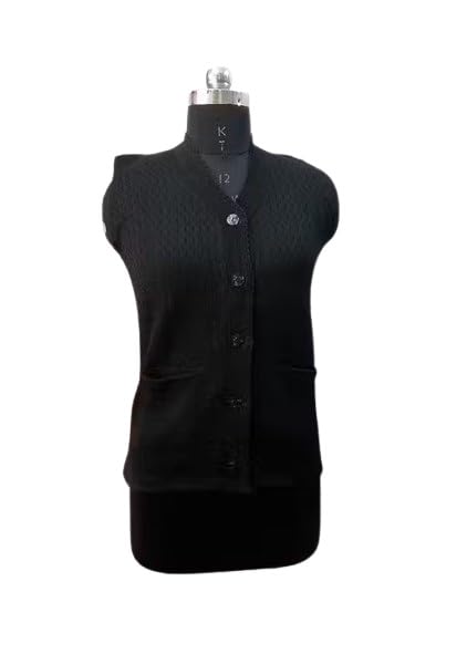 Women’s Sleeveless Woolen Sweater – Warm Knitted Pullover Vest-image-39