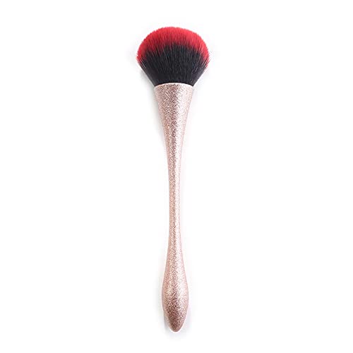 1Pcs Champagne Fluffy Makeup Brush Big Pressed Powder Foundation Blush Contour Compensation Facial Cosmetics Beauty Tools 07