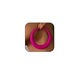 Colorful Hoop Earrings for Women 80s 90s Neon Dangle Earrings Retro Matte Big Hoop Earring Chunky Exaggerated Earring Y2k Jewelry Neon Costume Accessories Hot Pink
