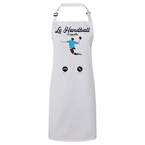Tablier cuisine handball cadeau idéal pour cuisinier passionné de sport