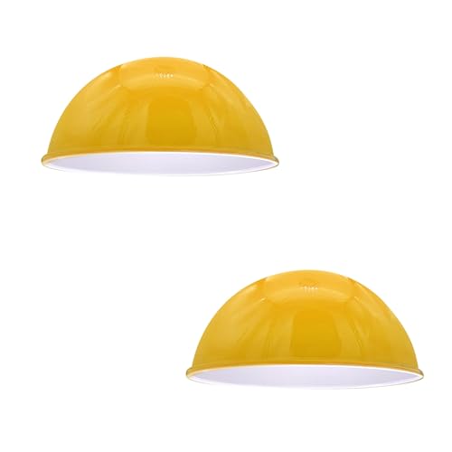 Image of LEDSONE Easy Fit Light Shade, Vintage 2 Pack of Metal 21cm Dome Shaped Ceiling Light Shade Pendant Light Lampshade for Living Rooms bedrooms Kitchen Dining Room Restaurant Cafe