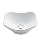 Kraus KCV-135 White Tulip Ceramic Bathroom Sink