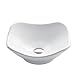Kraus KCV-135 White Tulip Ceramic Bathroom Sink