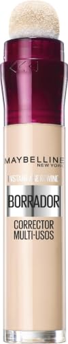 Maybelline New York Instant Anti-Age Corrector de Ojeras, 00 Ivory | Corrector Multiusos, Cobertura Modulable, Enriquecida con Bayas de Goji y Haloxyl, Acabado e Hidratado, Instant Anti-Age