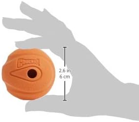 ChuckIt! Fetch Medley Gen 1 Rubber Dog Balls, The Whistler, Max Glow & Rebounce Balls for Dogs, Durable High Bounce Launcher Compatible Dog Toy, Medium, 3 Pack