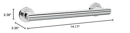 Image of Hansgrohe 41713000 Logis Universal Bath Grab Rail Bathroom Accessories, Chrome
