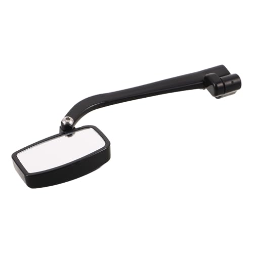 Espejo retrovisor ajustable Homoyoyo para gafas de ciclismo con fijación de clip de ABS negro