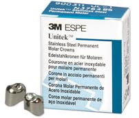 3M ESPE 900316 Unitek Stainless Steel Permanent Crowns #6 Upper Left 1st Molar 5/Pk