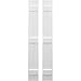 Ekena Millwork ARW401BB207X53WHH Americraft Two 3 Exterior Real Wood Joined Board-n-Batten Shutters (Per Pair), 7"W x 53"H, White