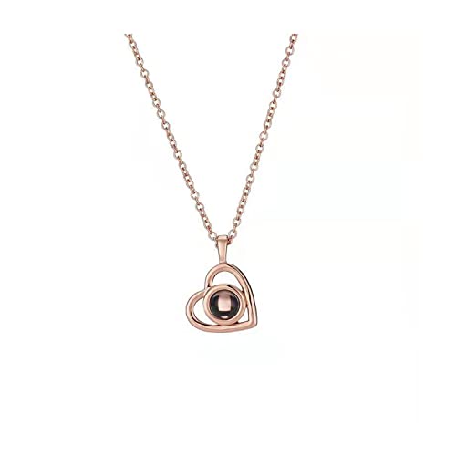 Collier photo personnalisé et pendentif personnalisable à projection lumineuse magique